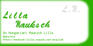 lilla mauksch business card